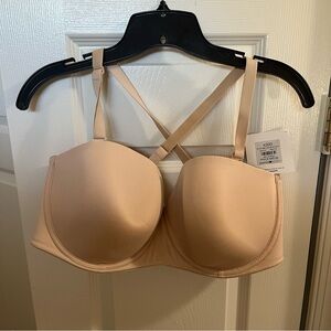 NWT 42DD Women's nude Strapless Bra